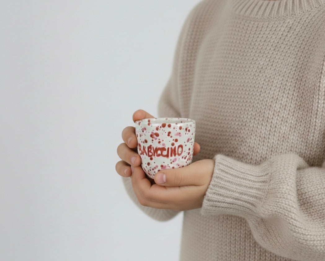 Babyccino Tasse - Vieux rose rouge