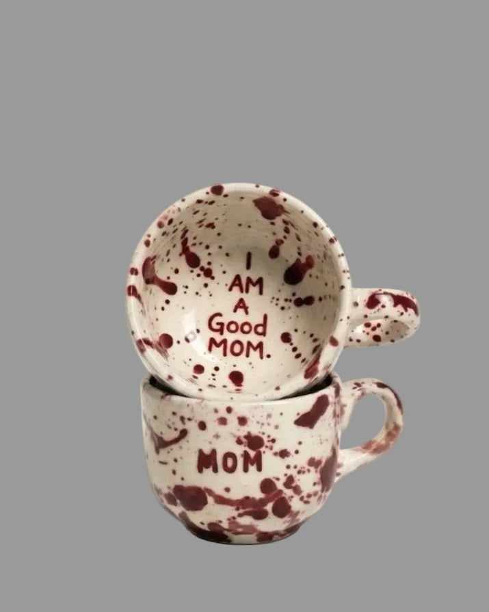 Bordeaux Speckle Mom Cup-                 I AM A GOOD MOM