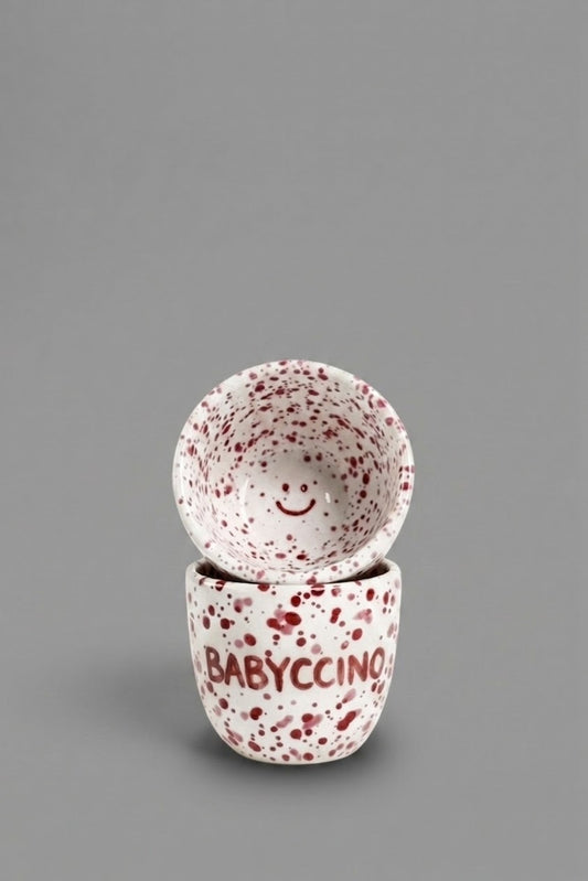 Babyccino Tasse - Vieux rose rouge